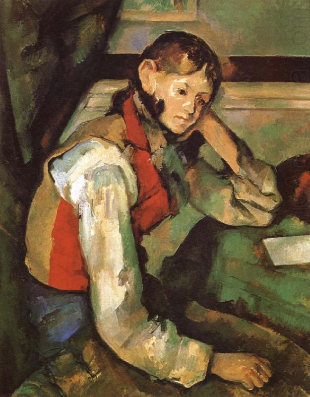 Paul Cezanne Boy in a Red waiscoat china oil painting image